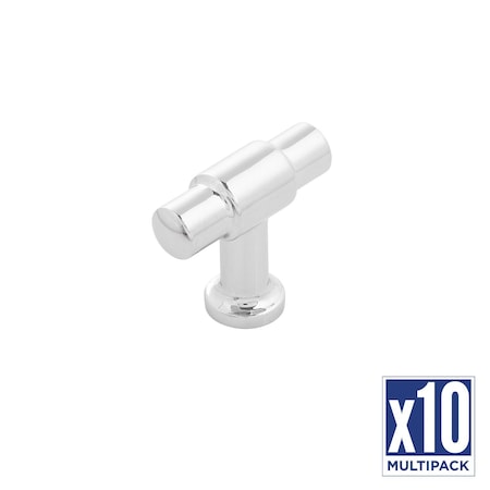 Hickory Hardware T-Knob 1-5/8 Inch X 5/8 Inch, 10PK H077850CH-10B